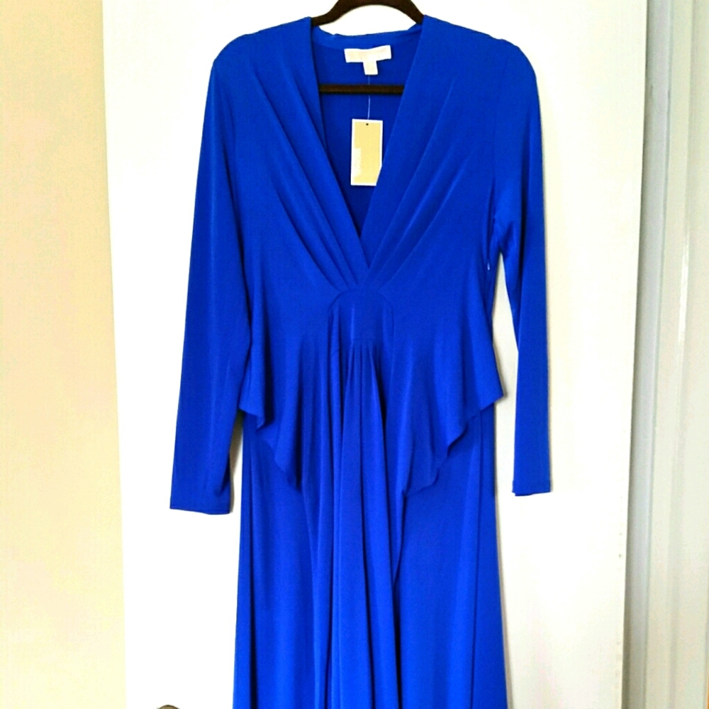 NWT Michael Kors Royal Blue Dress 12 - Picture 2 of 2